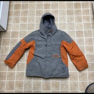Burton Snowboard Jacket Gray and Orange Size XL Womens